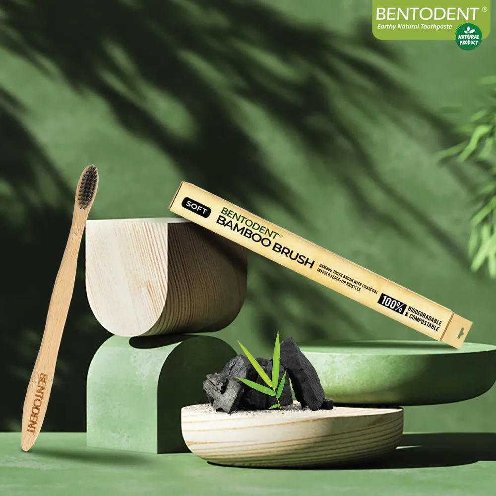 Bentodent Eco Brush Bamboo Toothbrush (non - charcoal) - Ultra Soft