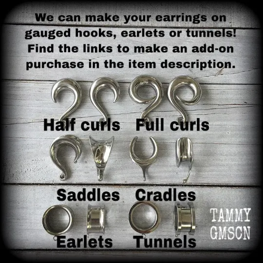 Coffee keep cup tunnel earrings-Tunnel dangles