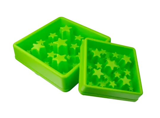 Eat Slow Live Longer Star Green Slow Feed Bowl