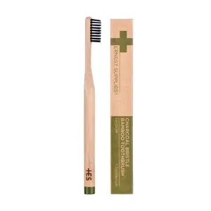 Ernest Supplies Charcoal Bristle Bamboo Toothbrush