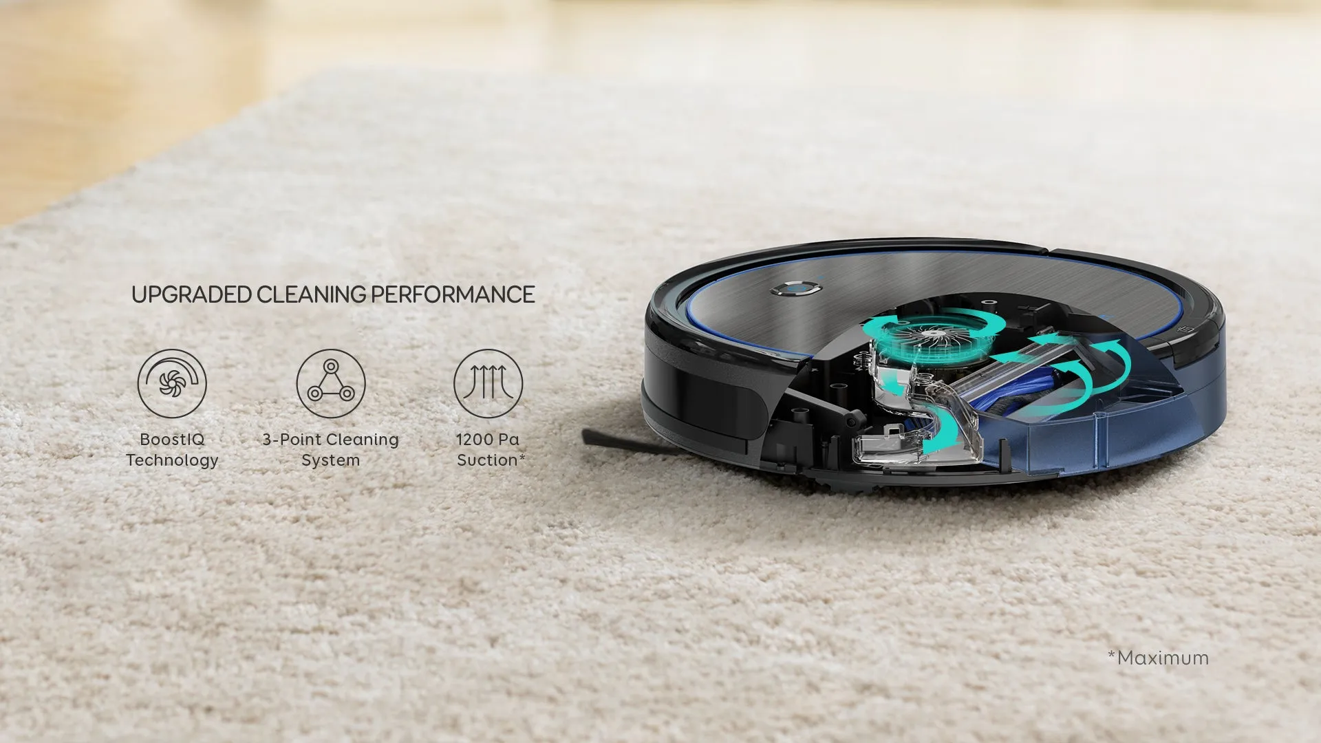 Eufy RoboVac 11c Pet Edition Wi-Fi Connected Robot VacuumEufy RoboVac 11c Pet Edition Wi-Fi Connected Robot Vacuum