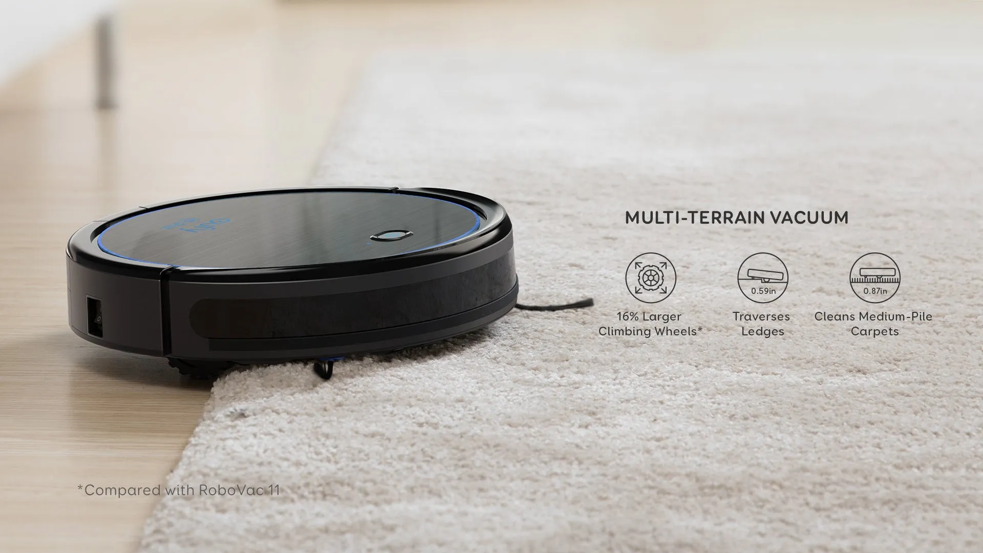 Eufy RoboVac 11c Pet Edition Wi-Fi Connected Robot VacuumEufy RoboVac 11c Pet Edition Wi-Fi Connected Robot Vacuum