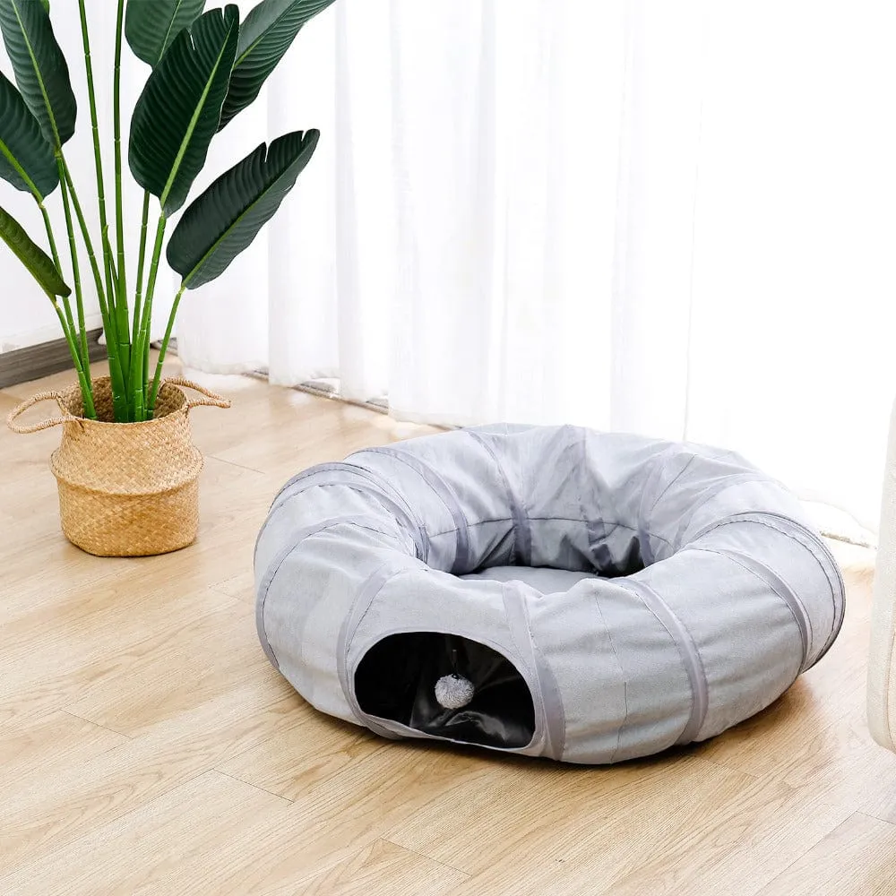 Foldable Cat Tunnel - Gray