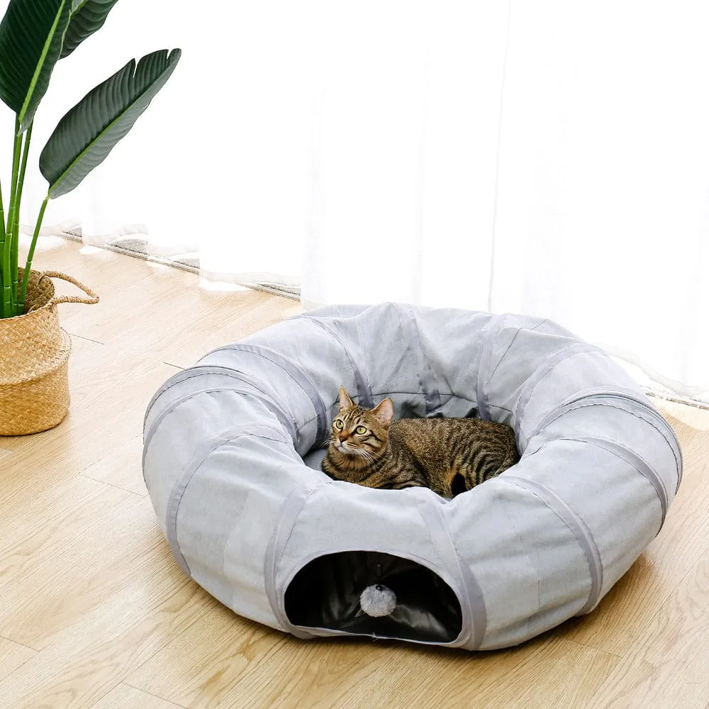 Foldable Cat Tunnel - Gray