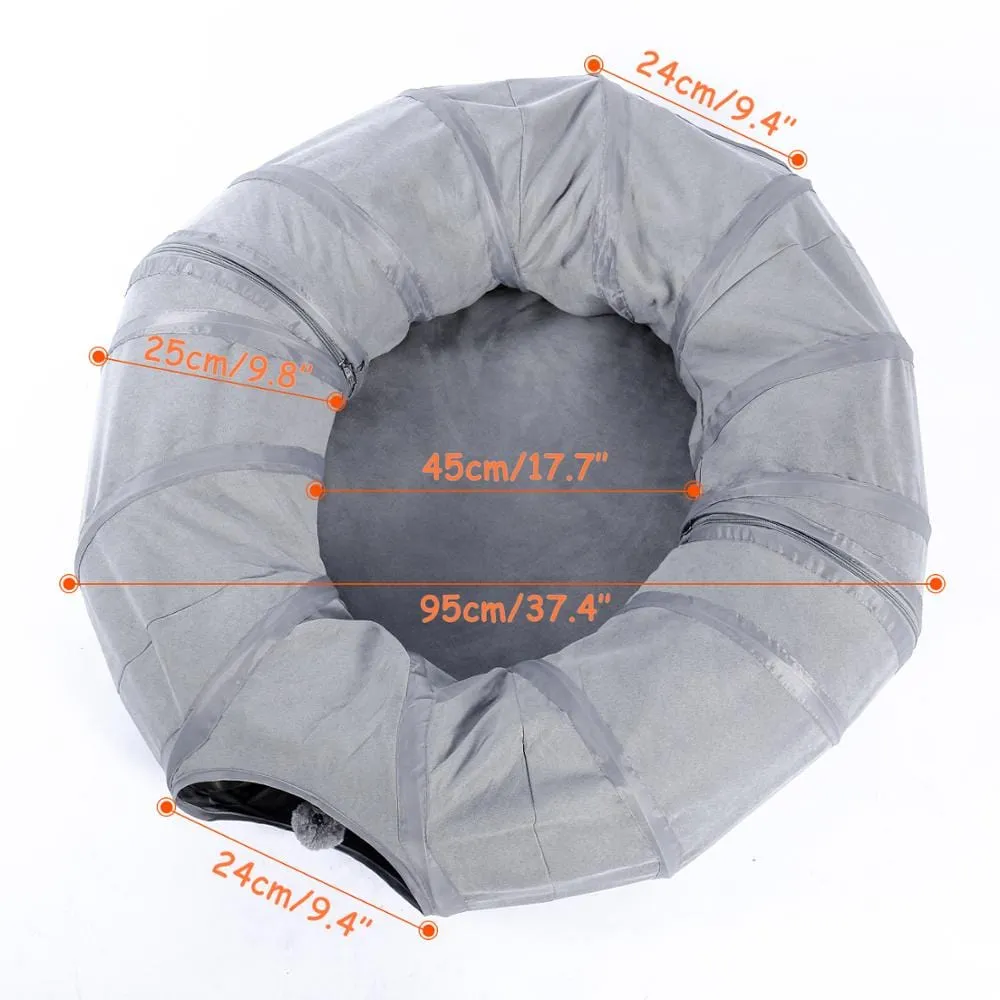 Foldable Cat Tunnel - Gray
