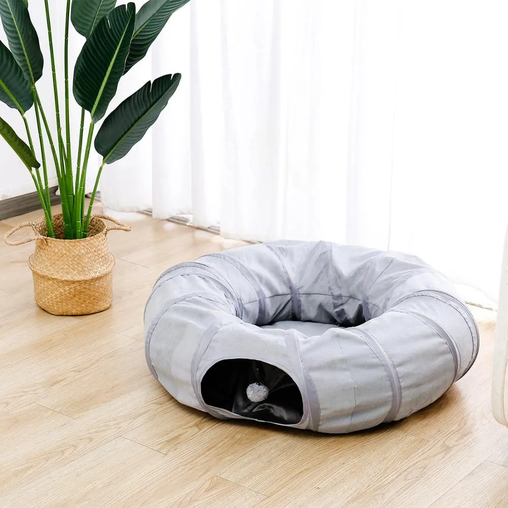Foldable Cat Tunnel - Gray