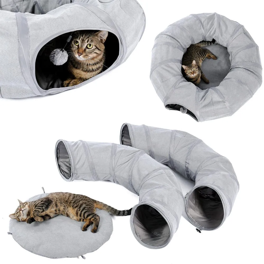 Foldable Cat Tunnel - Gray