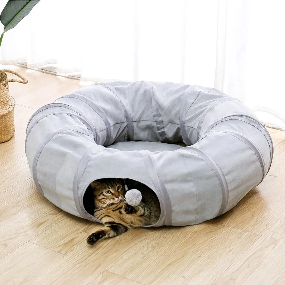 Foldable Cat Tunnel - Gray
