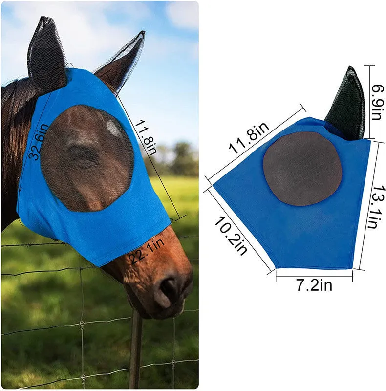 Lycra Horse Fly Mask with Ears