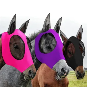 Lycra Horse Fly Mask with Ears