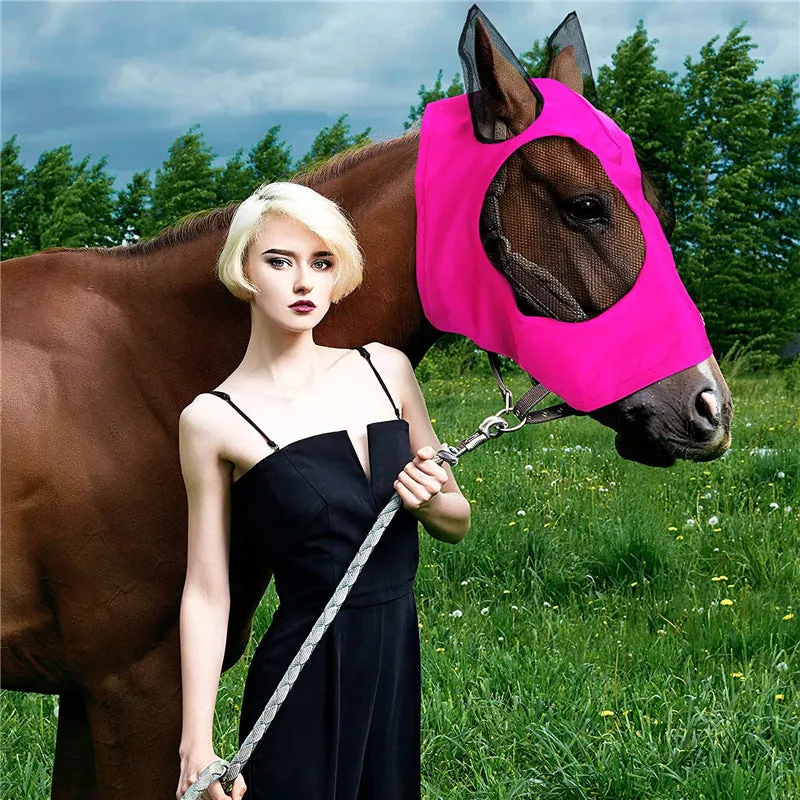 Lycra Horse Fly Mask with Ears