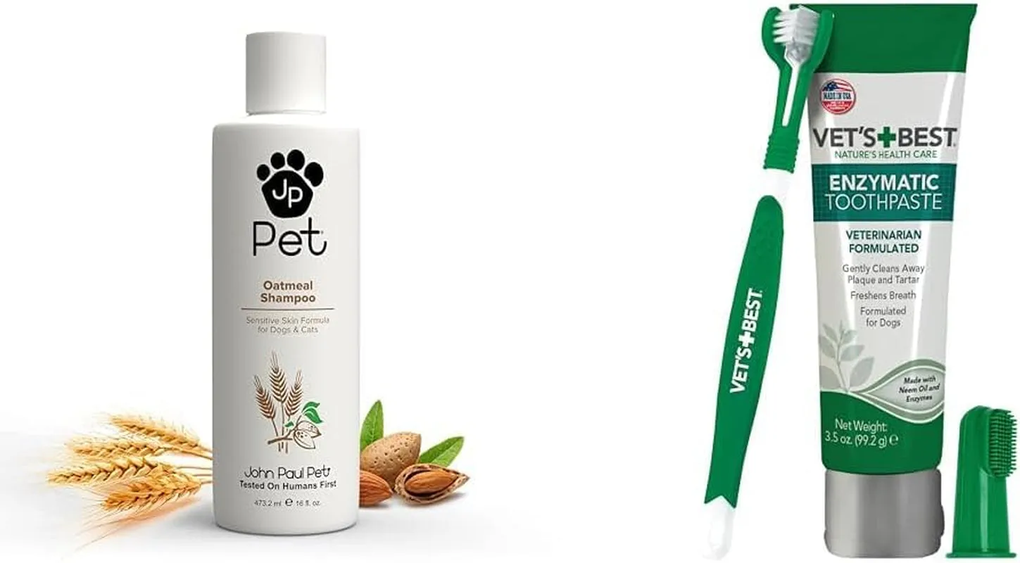 Oatmeal Pet Shampoo - Soothing Sensitive Skin Formula with Aloe, pH Balanced, Cruelty-Free, Paraben-Free