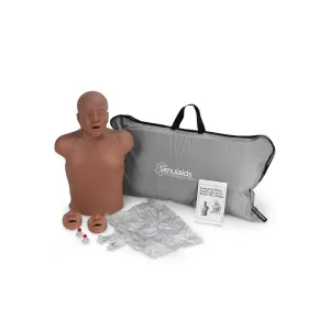 Paul African American CPR Manikin With Carry Bag With Kneeling Pads
