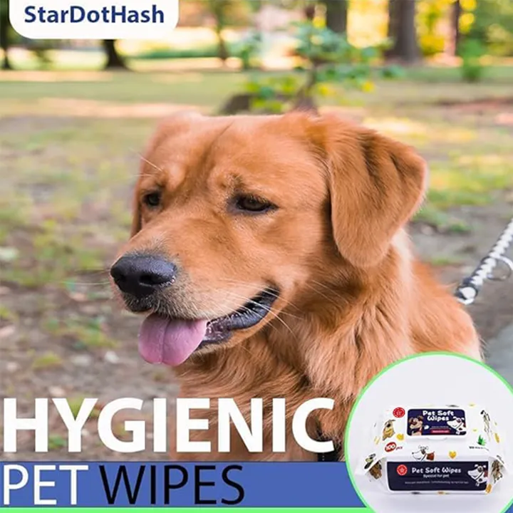 Pet Grooming Wipes - Clean Body, Skin & Bum for Dogs & Cats