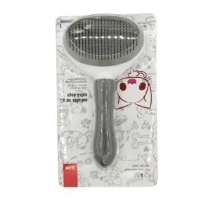 Self-Cleaning Pet Hair Remover Brush for Cats & Dogs – Slicker Comb for Grooming and Hair Removal