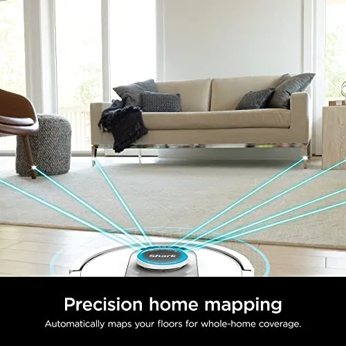 Shark AV2511AE AI Ultra Robot Vacuum, with Matrix Clean, Home Mapping, 60-Day Capacity Bagless Self Empty Base, Perfect for Pet Hair, Wifi, Compatible with Alexa, Black/Silver (Renewed)