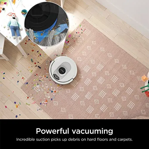 Shark AV2511AE AI Ultra Robot Vacuum, with Matrix Clean, Home Mapping, 60-Day Capacity Bagless Self Empty Base, Perfect for Pet Hair, Wifi, Compatible with Alexa, Black/Silver (Renewed)