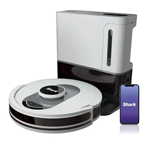 Shark AV2511AE AI Ultra Robot Vacuum, with Matrix Clean, Home Mapping, 60-Day Capacity Bagless Self Empty Base, Perfect for Pet Hair, Wifi, Compatible with Alexa, Black/Silver (Renewed)