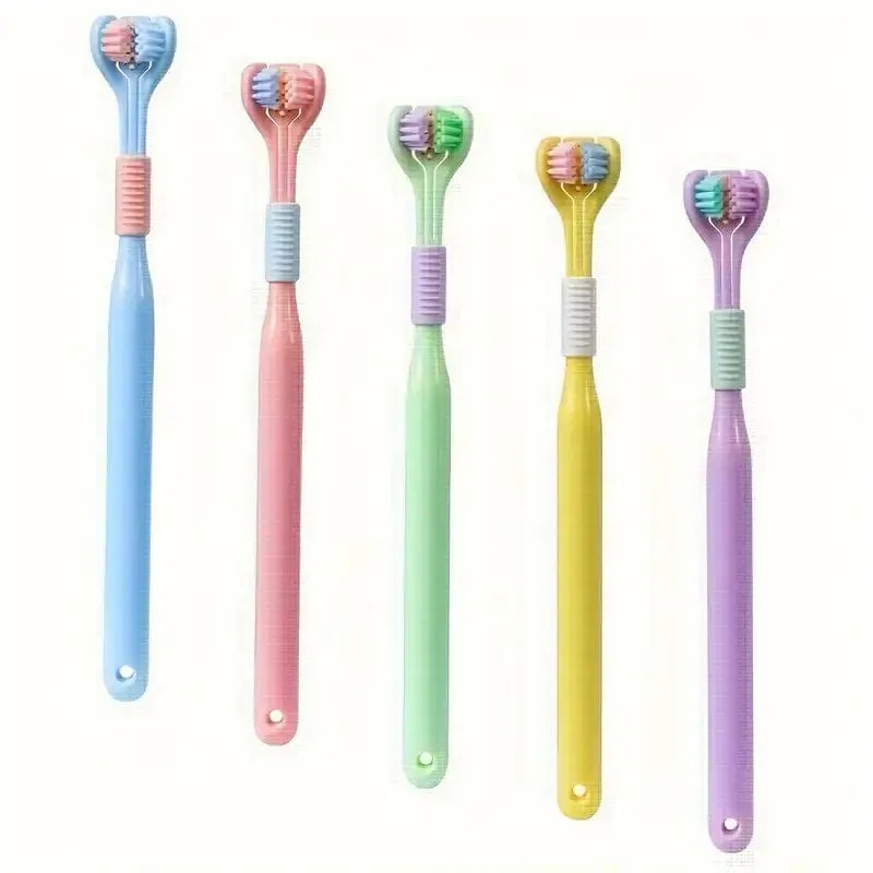 Threesided Soft Bristle Toothbrush