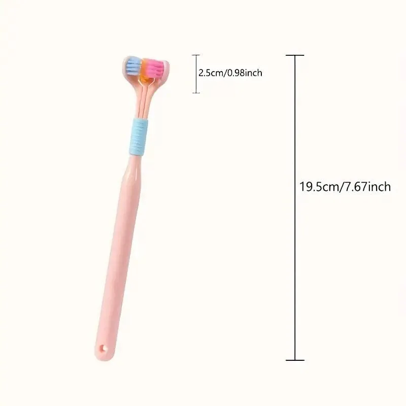 Threesided Soft Bristle Toothbrush