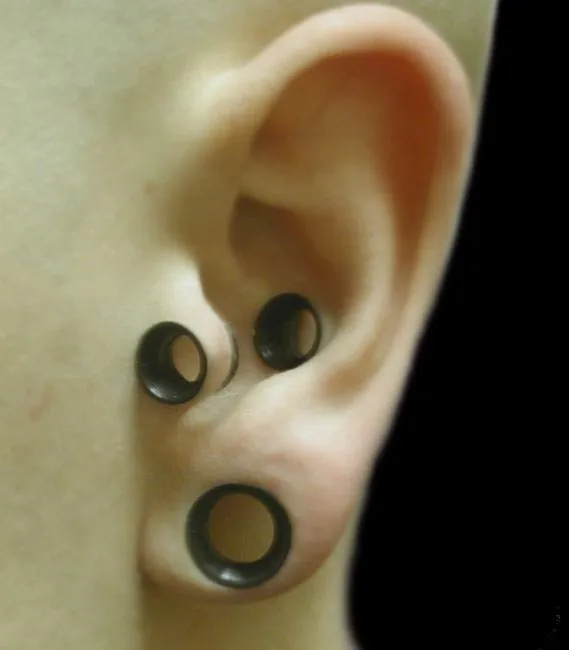 White Pearl Silicone Skin Eyelet by Kaos Softwear — 10g up to 3" — Price Per 2